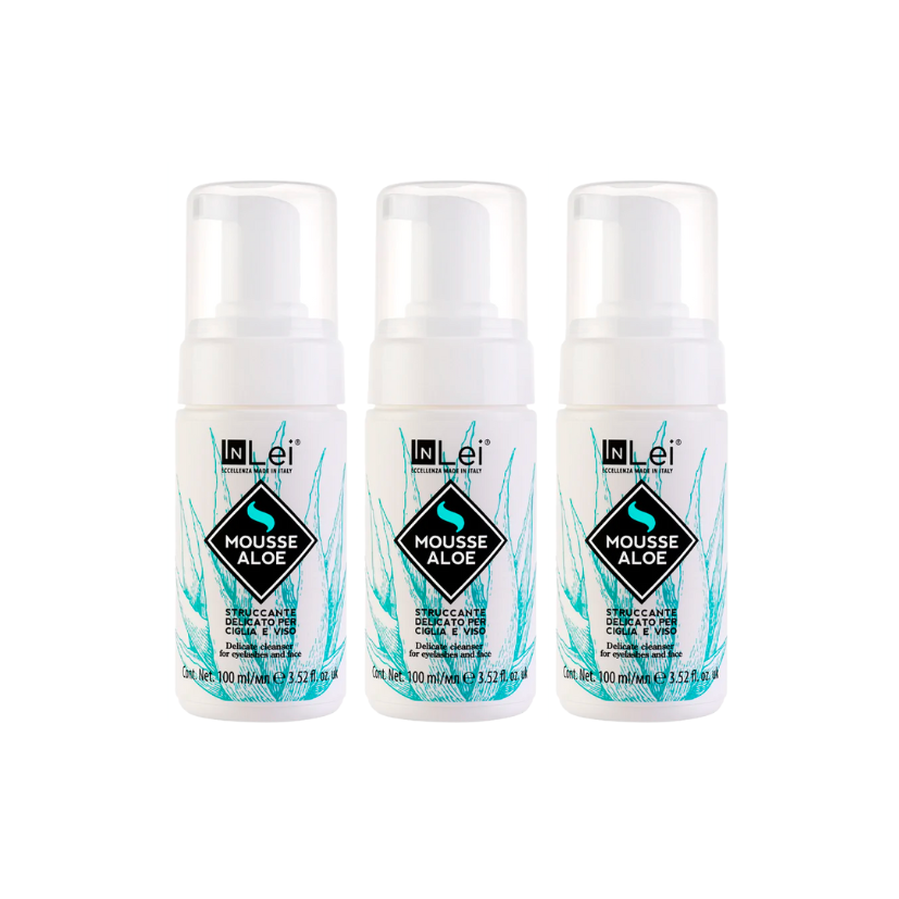 InLei® - Delicate Mousse Cleanser, Aloe, 100ml (RRP $32.95 Each) (Wholesale 3 pack)