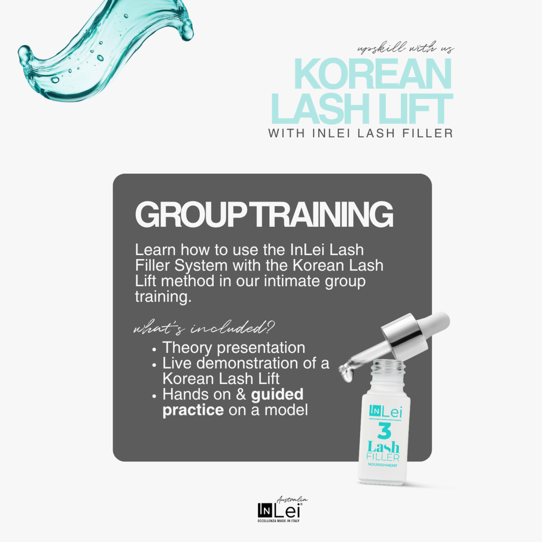 GROUP TRAINING: Korean Lash Lifts with InLei Lash Filler