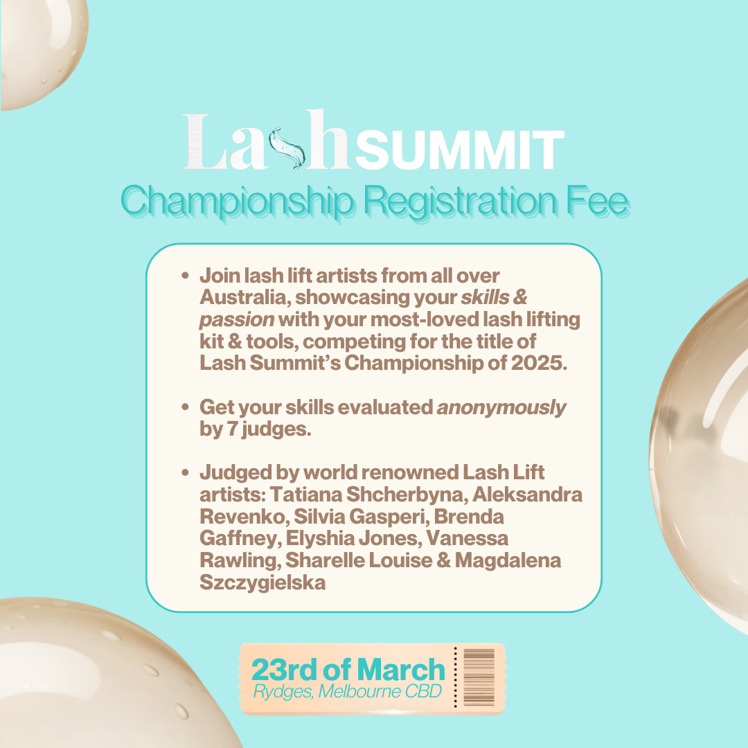 Lash Summit 2025 - Championship Registration Fee / 23 March 2025