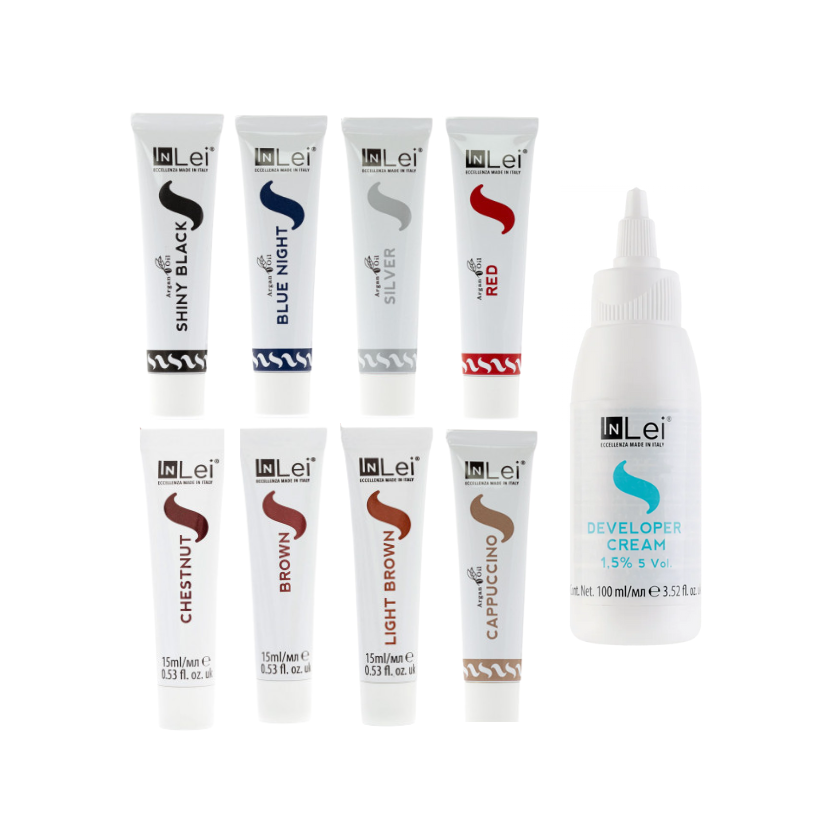 InLei® - Lash & Brow Tint Kit (8 Colours + Developer Cream)