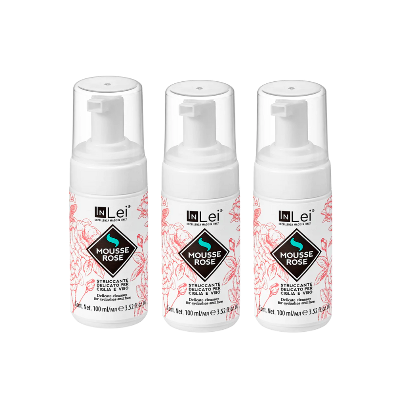 InLei® - Delicate Mousse Cleanser, Rose, 100ml (RRP $32.95 Each) (Wholesale 3 pack)